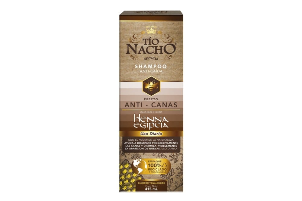 Shampoo Tío Nacho Anti-caída Anti-canas Tonalizador - Droguerías Cafam Bogotá Shampoo Tío Nacho Henna Egipcia Anti Canas 415 Ml