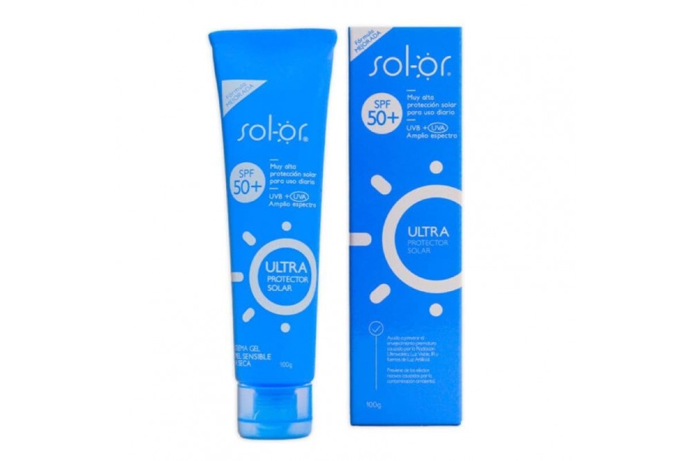 Protector Solar Sol-Or Ultra 50 Tubo X 100 Gr