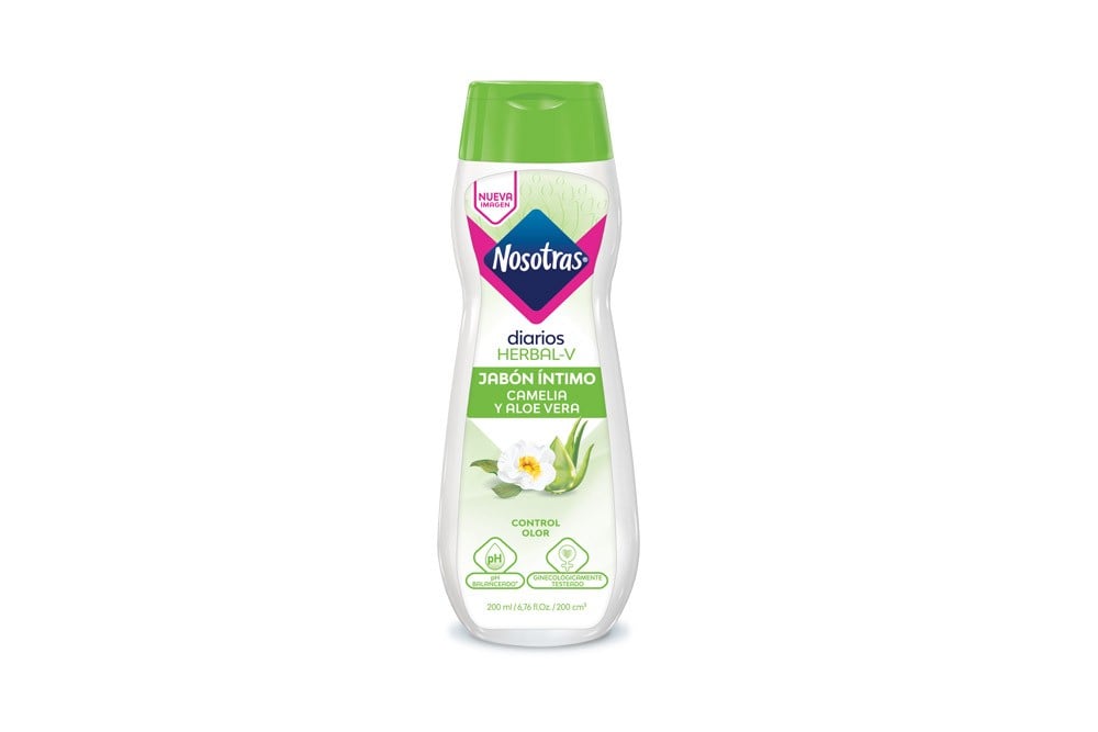 Jabon Intimo Nosotras Herbal Frasco Con 200 Ml