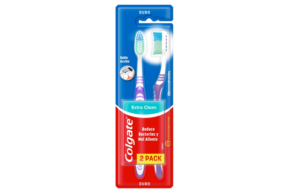 Oferta Cepillo Dental Colgate Extra Clean Empaque Con 2 Unidades