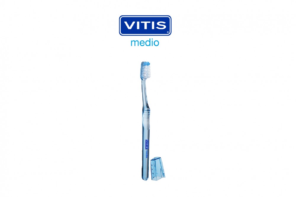 Cepillo Dental Vitis Medio Dureza Media Caja Con 1 Unidad