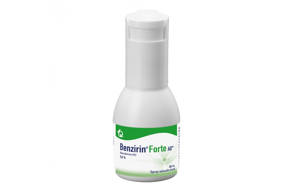 Benzirin Forte AD 3% Solución Bucal Spray Frasco Con 45 mL