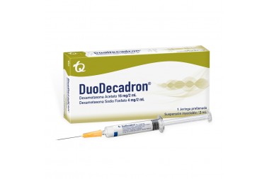 Dúo- Decadron 16 + 4 mg / 2 mL Caja Con 1 Jeringa Prellenada