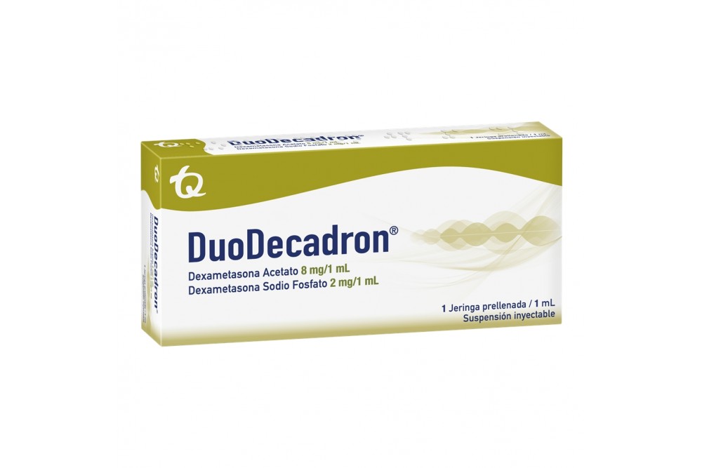 Dúo-Decadron 8 + 2 mg / 1 mL Caja Con 1 Jeringa Prellenada