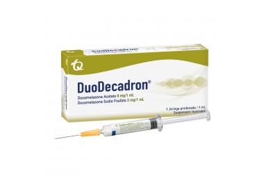 Dúo-Decadron 8 + 2 mg / 1 mL Caja Con 1 Jeringa Prellenada