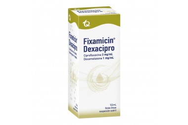 Fixamicin Dexacipro Suspensión 3 / 1 mg Caja Con Frasco Con 7.5 mL
