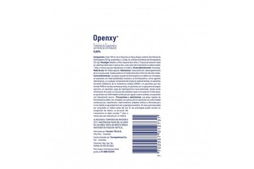 Openxy 0,05% Solución En Spray Caja Con Frasco Con 15 mL-1266215 ...