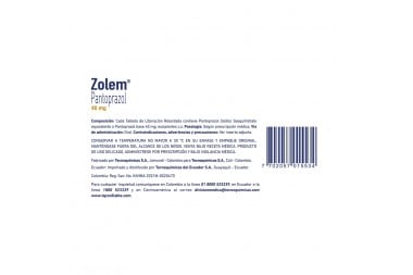 Zolem 40 mg Caja Con 30 Tabletas