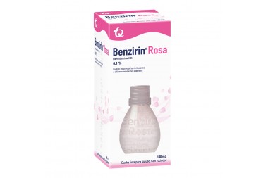 Benzirin Rosa 0.1 % Ducha Lista Para Su Uso Caja Con Frasco Con 140 mL