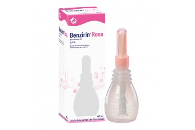 Benzirin Rosa 0.1% Ducha Con Cánula Caja Con Frasco Con 140 mL