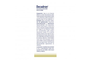 Decadron Solución Oftálmica 0.10 /0.35 % Caja Con Frasco Con 5 mL