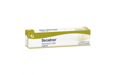 Decadron 8 mg / 2 mL Caja Con 1 Ampolla