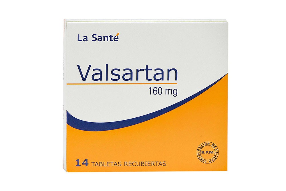 Valsartán 160 mg Caja Con 14 Tabletas Recubiertas