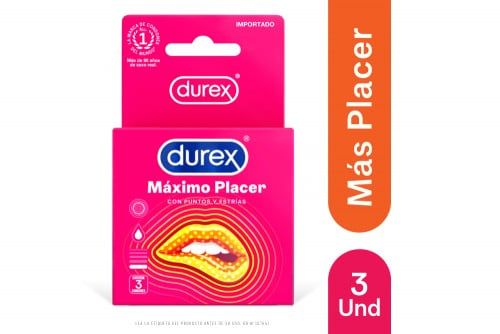 Condones Durex Máximo...