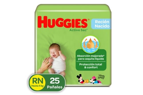Pañales Huggies Active Sec...