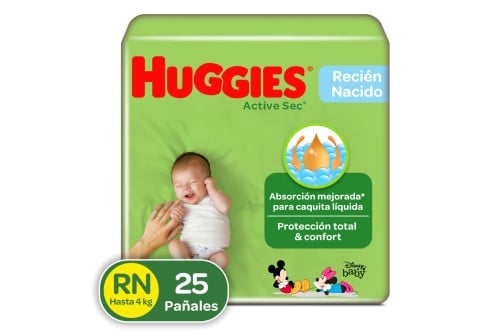 PAÑALES HUGGIES ACTIVE SEC...