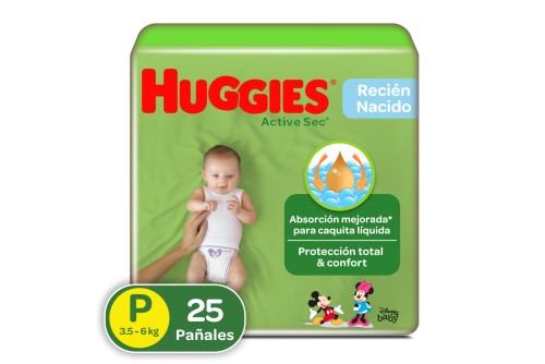 Pañales Huggies Active Sec...