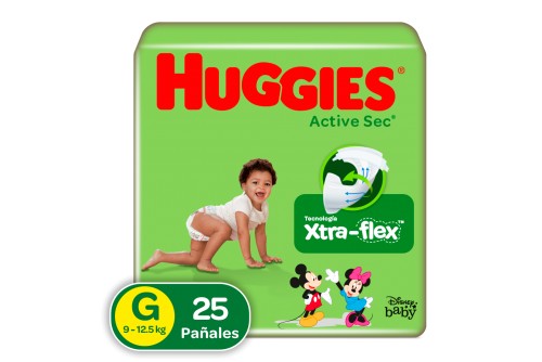 Pañales Huggies Active Sec...