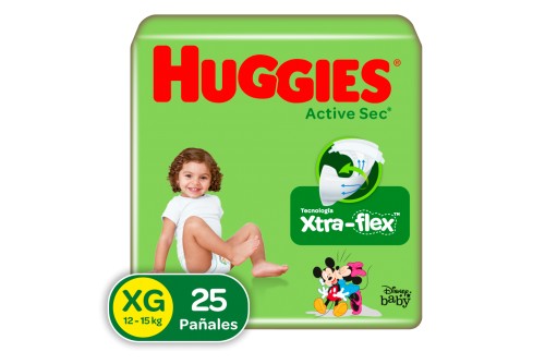 Pañales Huggies Actsec Xg...