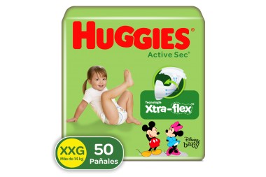 Pañales Huggies Active Sec...