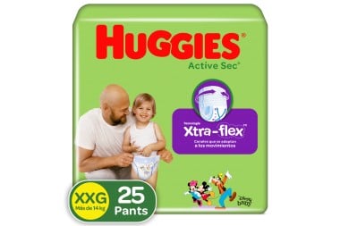 PAÑALES PANT HUGGIES ACTIVE...