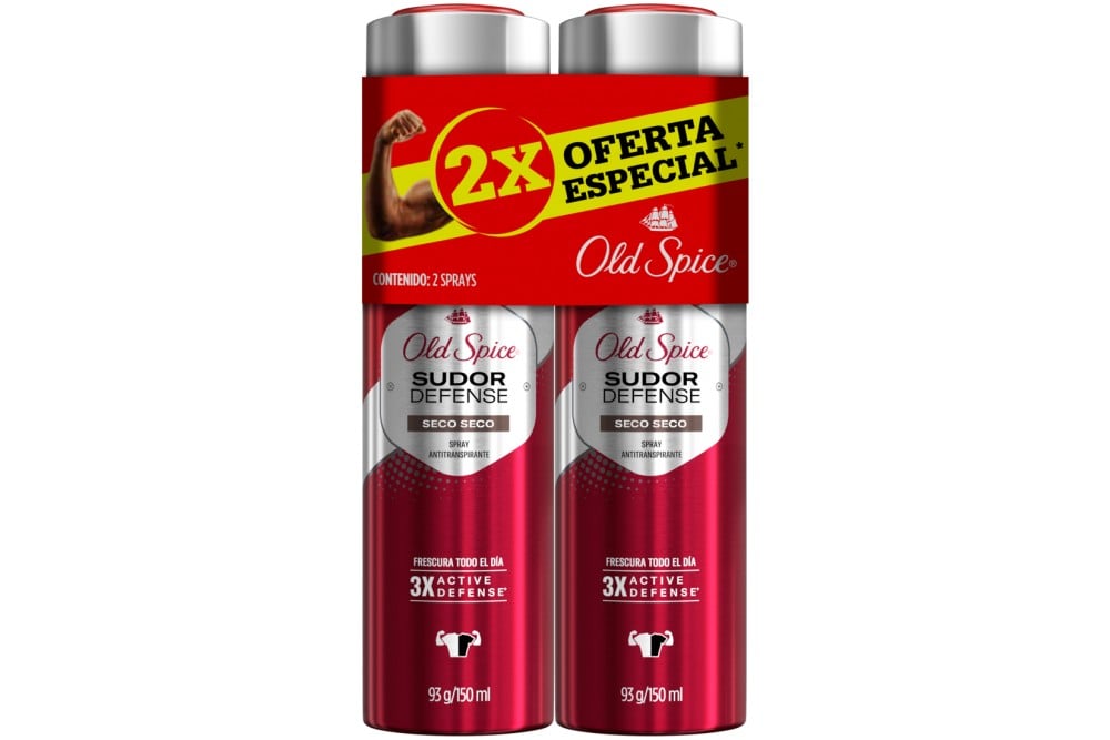 Oferta Desodorante Spray Old Spice Seco Seco x150mL x2