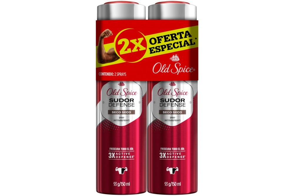 Oferta Desodorante Spray Old Spice Seco Seco X150Ml X2