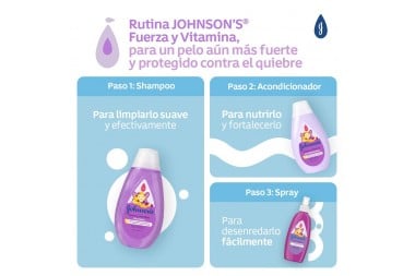 ACONDICIONADOR JOHNSON'S Fuerza Y Vitamina 400 ML