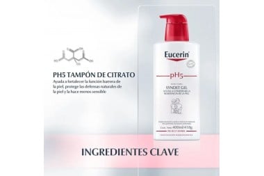 Eucerin Ph5 Syndet Gel Rostro Y Cuerpo Frasco Con 400 Ml