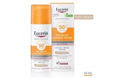 PROTECTOR SOLAR GEL-CREMA ANTI-MANCHAS FPS 50 EUCERIN TONO MEDIO 50 ML