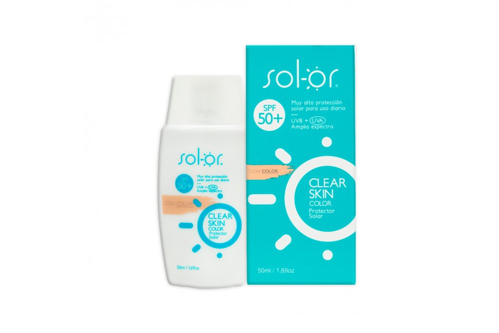 Bloqueador Solar Sol-Or Spf 50 Clear Color Skin 50 Ml