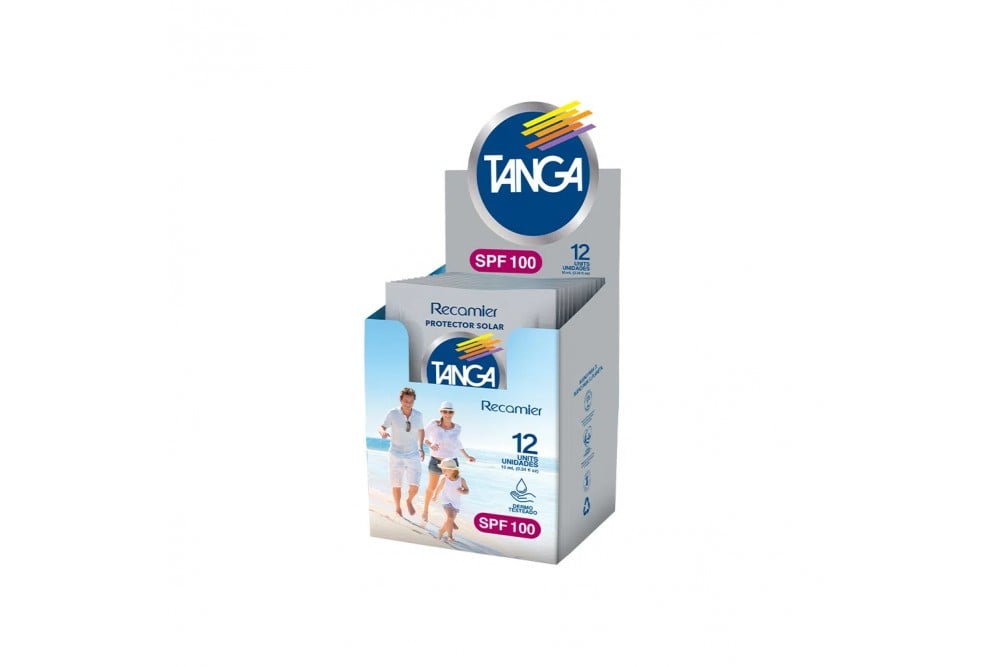 Protector Solar Tanga Spf 100 Recamier Sachet X 10 Ml C/U X 12 Und