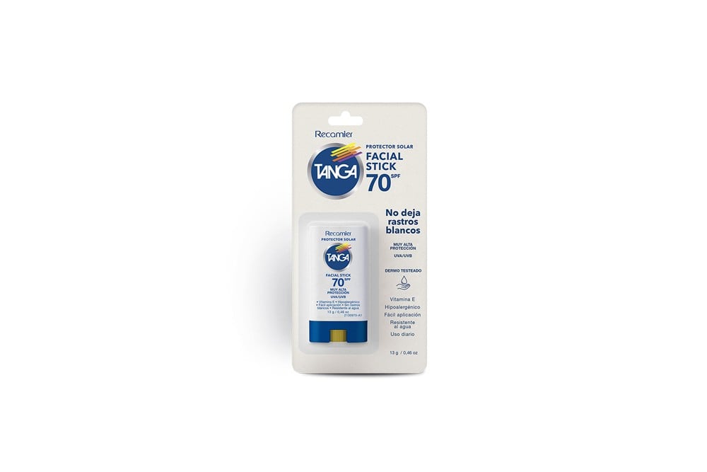 Protector Solar Tanga Facial Stick Spf 70 Recamier 13 G