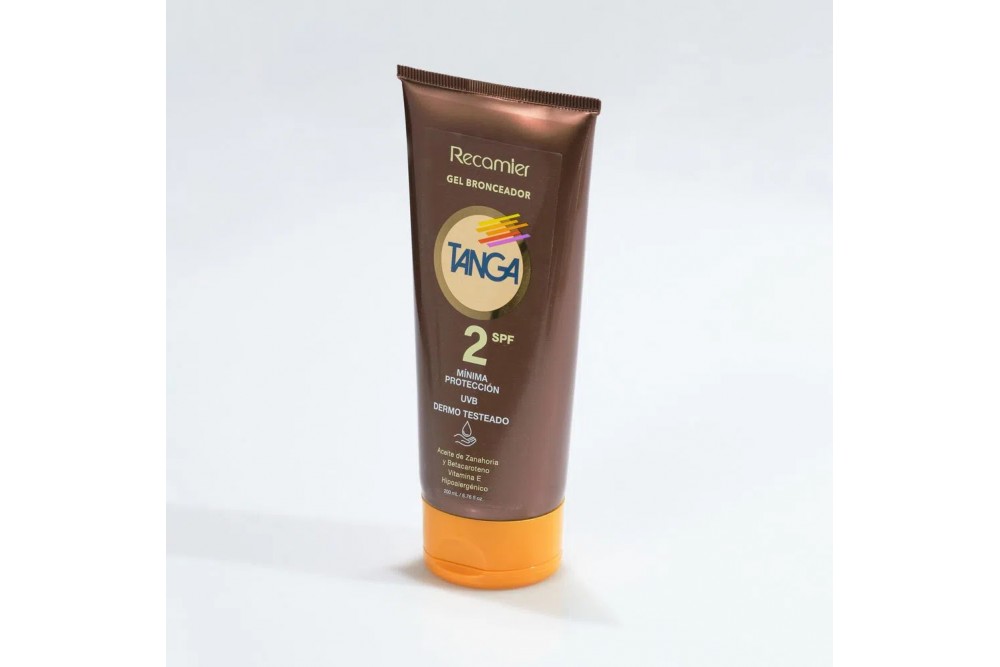 Gel Bronceador Tanga Spf 2 Mínima Protecicón Recamier 200 Ml