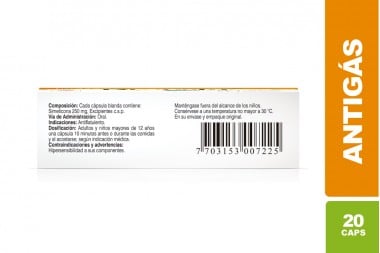 Digesta 250 Mg Caja Con 20 Cápsulas Blandas