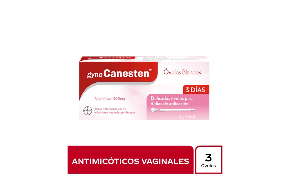 Gynocanesten 200 mg Caja Con 3 Óvulos Blandos