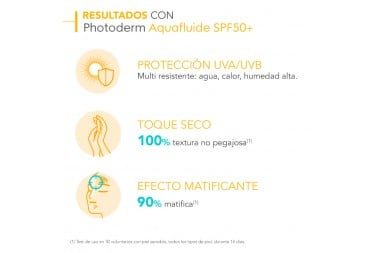 PROTECTOR SOLAR PHOTODERM AQUAFLUIDE SPF 50 TONO CLARO BIODERMA 40 ML