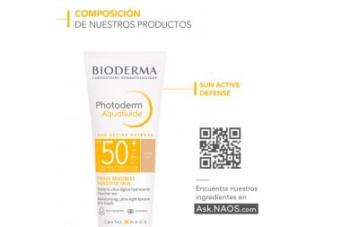 PROTECTOR SOLAR PHOTODERM AQUAFLUIDE SPF 50 TONO CLARO BIODERMA 40 ML