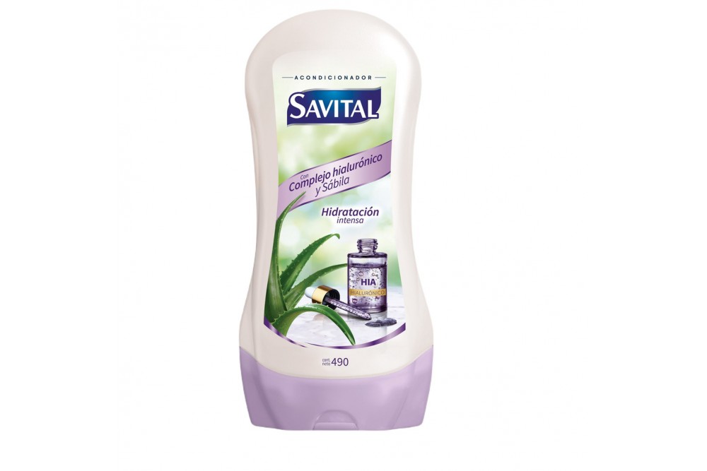 Acondicionador Savital Complejo Hialurónico Y Sábila 490 Ml