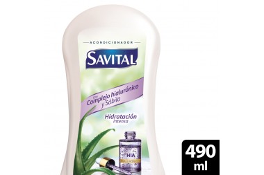 Acondicionador Savital Complejo Hialurónico Y Sábila 490 Ml