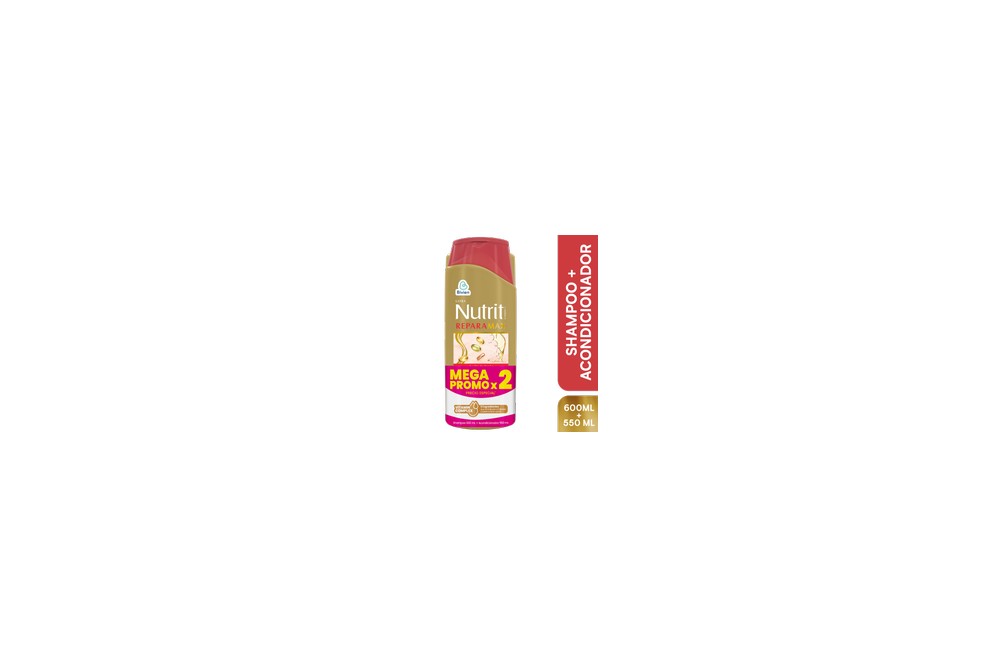 Oferta Shampoo Nutrit Reparamax 600 Ml + Acondicionador 550 Ml