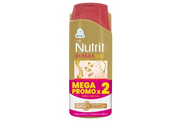 Oferta Shampoo Nutrit Reparamax 600 Ml + Acondicionador 550 Ml