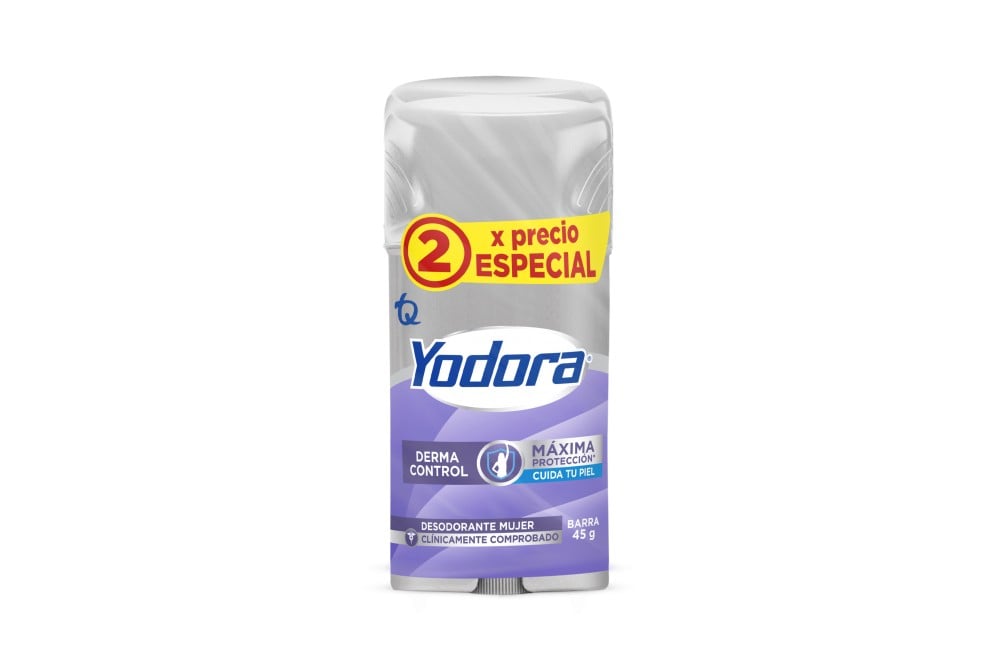 OFERTA DESODORANTE YODORA DERMO CONTROL BARRA 45 G