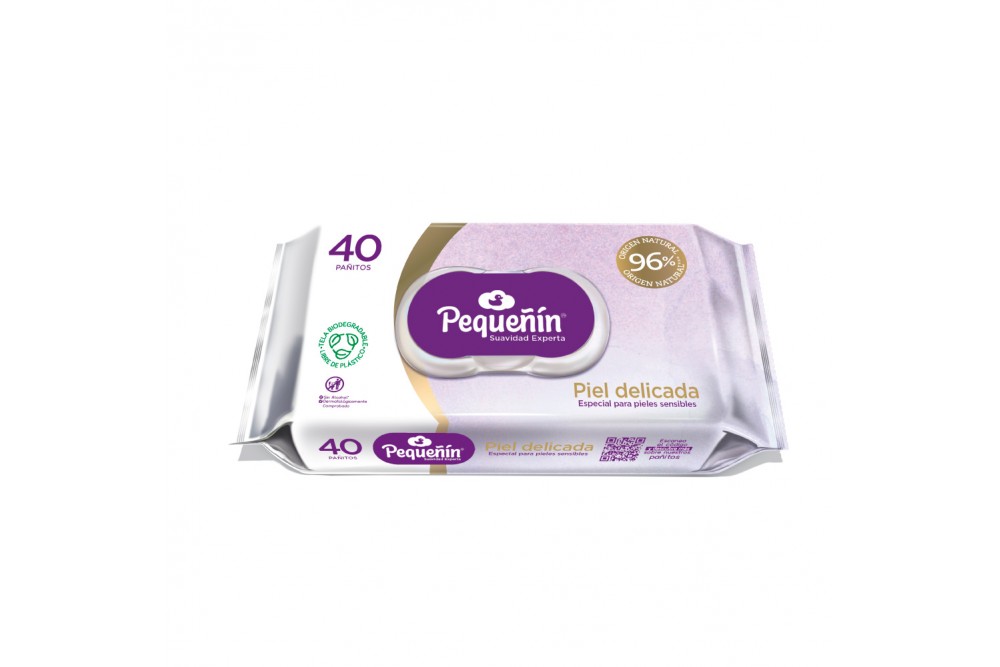 Pañitos Humedos Pequeñin Piel Delicada 40 Und