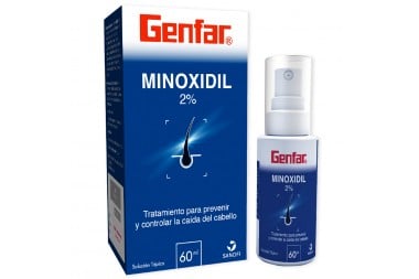 Minoxidil 2 g/ 100 mL Caja Con Frasco Con 60 mL