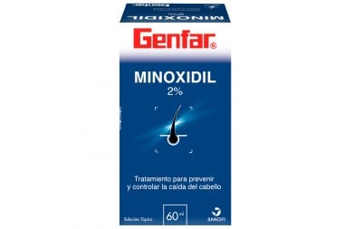 Minoxidil 2 g/ 100 mL Caja Con Frasco Con 60 mL