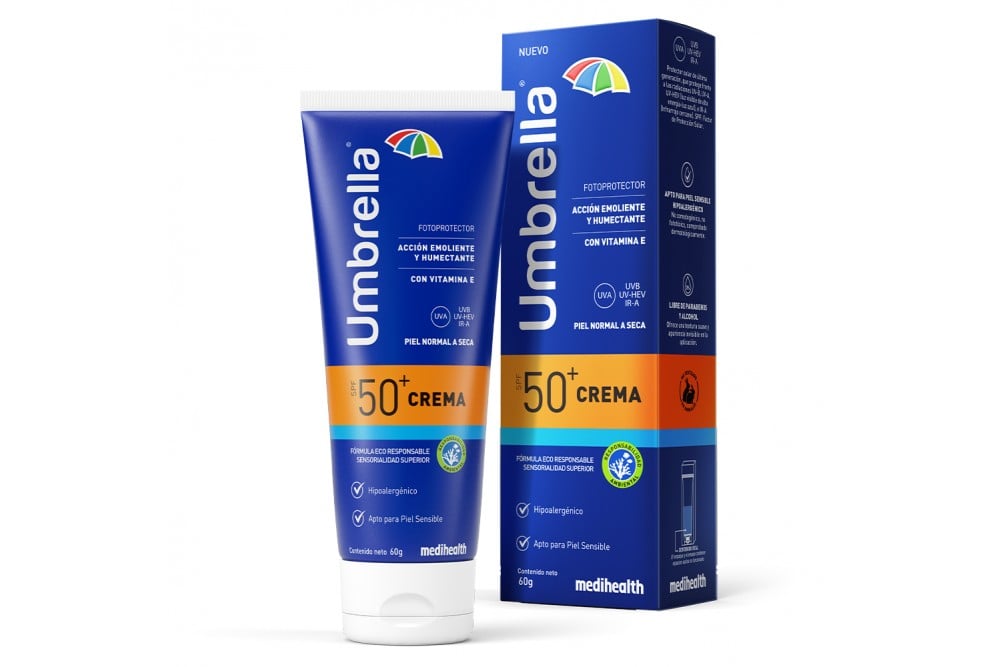 Bloqueador Solar En Crema Umbrella Spf 50 Con 60 G