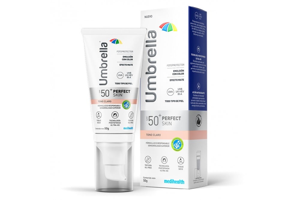 Protector Solar Umbrella Perfect Skin Spf 50 Tono Claro 50 G