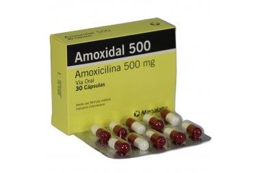 Amoxidal 500 mg con 30...