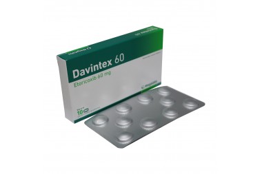 Davintex 60 mg vía oral 10 Tabletas Recubiertas
